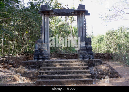 Tor des Palastes von Adil Shah; UNESCO-Weltkulturerbe; Old Goa; Velha Goa; Indien Stockfoto