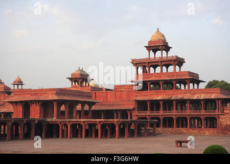 Panch Mahal in Fatehpur Sikri 16. Jahrhundert rote Sandstein Mughal Reich Agra, Uttar Pradesh Stockfoto