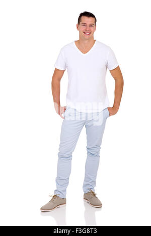 hübscher junger Mann in Freizeitkleidung Stockfoto