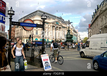 Eros-Statue, Piccadilly Circus, Shaftesbury Memorial Fountain, Piccadilly, City of Westminster, London, England, Vereinigtes Königreich, Vereinigtes Königreich Stockfoto