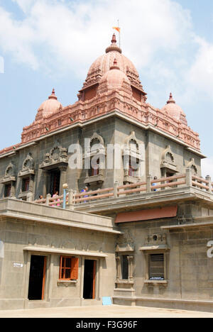 Shripada Mandapam und Vivekananda Mandapam Vivekananda Rock Memorial in Kanyakumari; Tamil Nadu; Indien Stockfoto