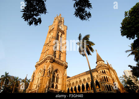 Rajabhai Turm; Bombay jetzt Mumbai; Maharashtra; Indien Stockfoto