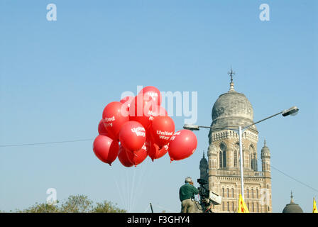 BMC Head Quarter; Ballone; Feier der Marathon; Bombay jetzt Mumbai; Maharashtra; Indien Stockfoto