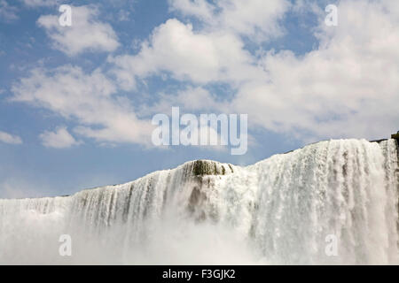 Majestätischen Blick auf die Niagarafälle von der kanadischen Seite; Ontario; Kanada Stockfoto