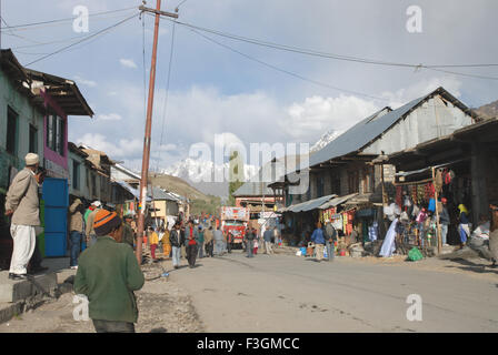 Markt am Drass; Kargil; & Bihar; Indien Stockfoto