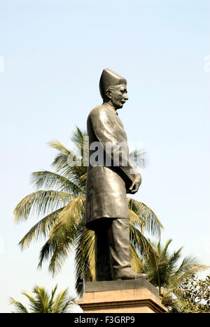 Statue von Sir Dinshaw Edulji Wacha; Bombay Mumbai; Maharashtra; Indien Stockfoto