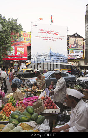 Marktgebiet; Grant Straße; Bombay jetzt Mumbai; Maharashtra; Indien Stockfoto