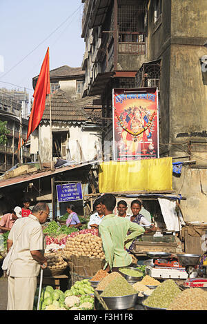 Marktgebiet; Grant Straße; Bombay jetzt Mumbai; Maharashtra; Indien Stockfoto