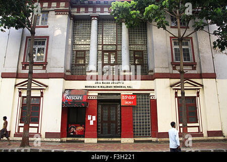 Seva Sadan Gesellschaft Behramji M. Malabari Gedächtnishalle Gebäude; P. Ramabai Marg; Grant Straße; Bombay-Mumbai Stockfoto