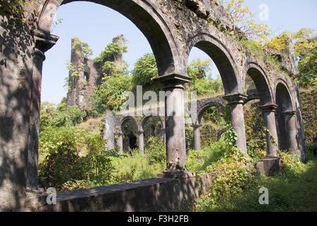 Ruinen in Vasai oder Bassein Fort; Dist Thane; Maharashtra; Indien Stockfoto