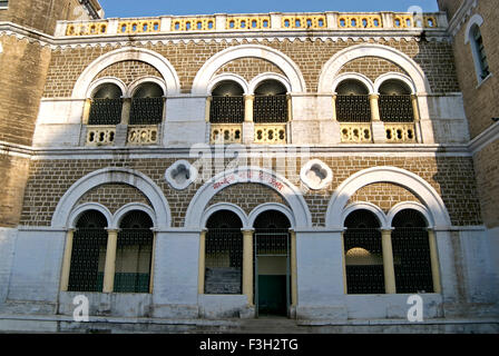 Mohandas Gandhi Vidyalaya der Alfred High School von Nawab von Junahgarh für Kattiawar gebaut; Rajkot; Gujarat; Indien Stockfoto