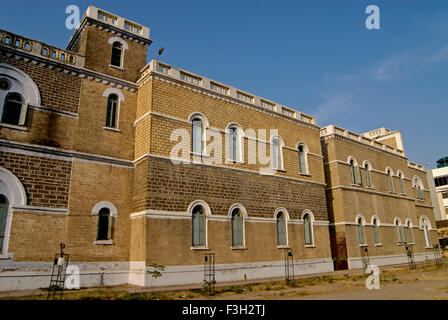 Mohandas Gandhi Vidyalaya der Alfred High School von Nawab von Junahgarh für Kattiawar gebaut; Rajkot; Gujarat; Indien Stockfoto