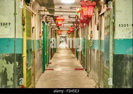 Korridor im Gebäude, Tsim Sha Tsui, Hongkong Stockfoto