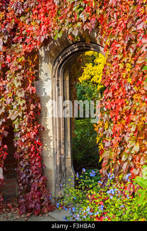 Eine schöne Passage am Pembroke College in Cambridge, UK. Stockfoto