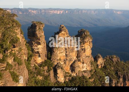 Drei Schwestern rocken Formationm Jamison Valley, Blue-Mountain-Nationalpark, New South Wales, Australien Stockfoto