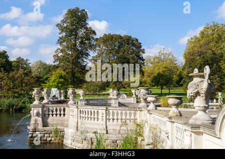 Die schöne italienische Wassergarten in Kensington Gardens, London. Stockfoto