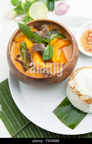 Rotes Thaicurry Kürbis Stockfoto