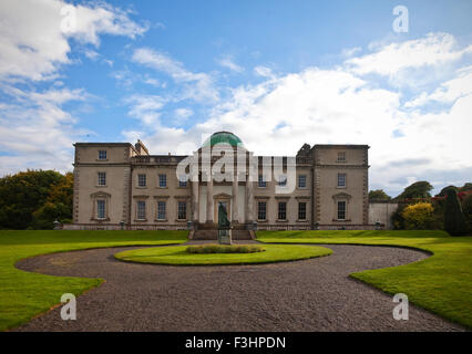 Die Gartenseite des Neo-klassischen Emo Court entworfen James Gandon 1790, County Laois, Irland Stockfoto