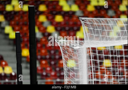 NET Detail auf ein Fußballtor in einem Stadion Stockfoto