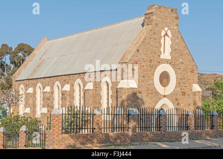 SPRINGBOK, Südafrika - 17. August 2015: Die alte anglikanische Kirche Allerheiligen in Springbok Südafrika ist ein nationales Denkmal Stockfoto