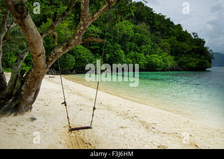 Rustikale schwingen in Palawan, Philippinen Stockfoto