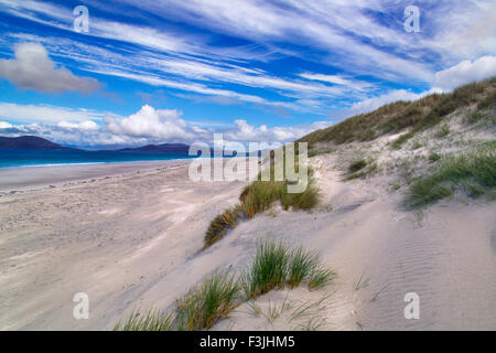 Strand und Meer bei Traigh Lar North Uist Hebriden Stockfoto