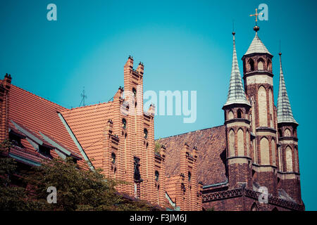 Traditionelle Architektur in berühmte polnische Stadt, Torun, Polen. Stockfoto