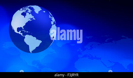 Intro Welt Kartenhintergrund Konzept Stockfoto