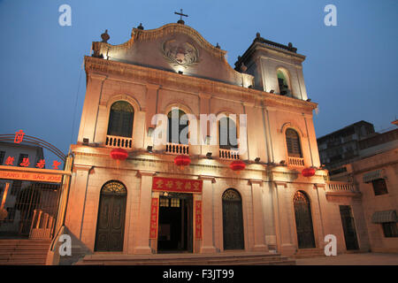 China, Macau, St. Lazarus Kirche, Stockfoto