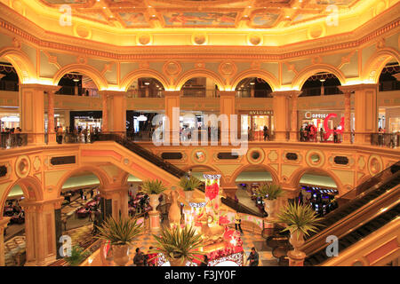 China, Macau, Venedig, Hotel, Casino, Interieur, Stockfoto