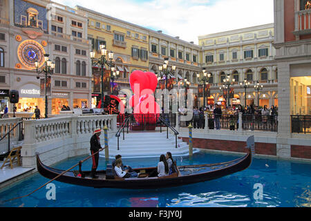 China, Macao, Venetian, Resort, Hotel, Casino, Interieur, Stockfoto