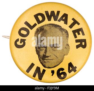 Eine 1964 Barry Goldwater Präsidentenkampagne Schaltfläche pin Stockfoto