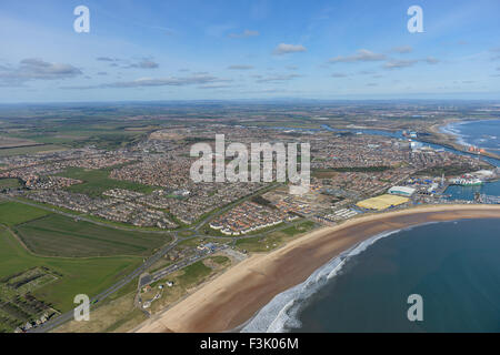 Luftaufnahme von Blyth, Northumberland Stockfoto