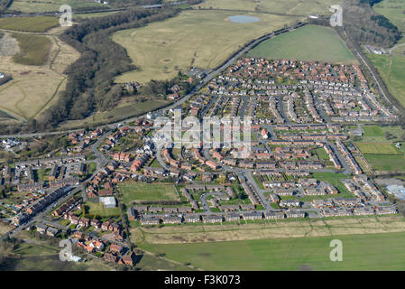 Luftaufnahmen von Bournmoor, Tyne and Wear Stockfoto