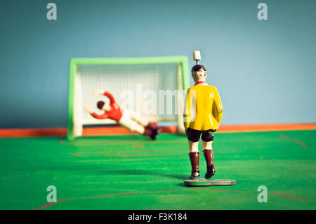 Tipp Kick vintage Fußball Stockfoto