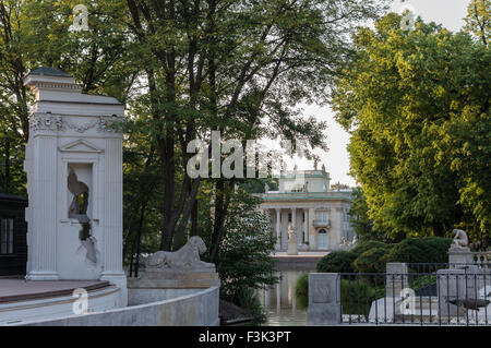 Teatr Na Wyspie - Insel Theater Royal Lazienki Park, Warschau, Polen Stockfoto