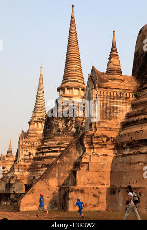 Thailand, Ayutthaya, Wat Phra Si Sanphet, buddhistische Tempel, Stockfoto