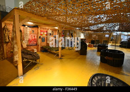 Afghanistan mock-up im Tank Museum in Bovington Stockfoto