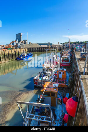 Der Hafen in Whitstable, Kent, England, UK Stockfoto