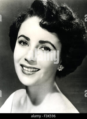 ELIZABETH TAYLOR (1932-2011) anglo-amerikanischen Schauspielerin über 1950 Stockfoto