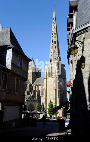 Tréguier in der Nähe von Paimpol, St Tugdal Kathedrale, Côtes-d ' Armor, Bretagne, Bretagne, Frankreich Stockfoto