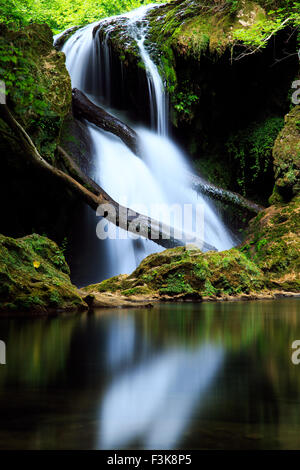 Cascada La Vaioaga in Cheile Nerei National park - Rumänien Stockfoto