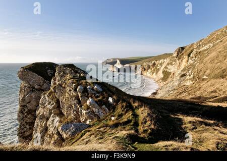 St. Oswalds Bay und Durdle Door an der jurassic Küste Lulworth Dorset Stockfoto