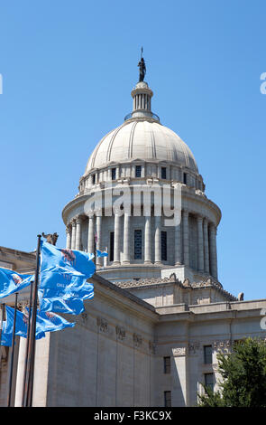 Oklahoma State Capitol Dome befindet sich in Oklahoma City, Oklahoma, USA. Stockfoto