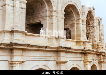 Römisches Amphitheater, Arles, Frankreich Stockfoto