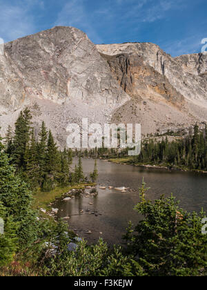 See Marie, Snowy Range, Medicine Bow Mountains in Wyoming. Stockfoto