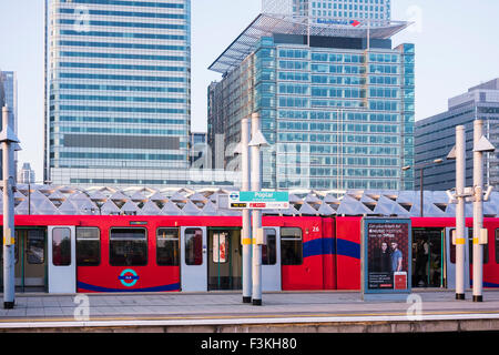 Docklands Light Railway, London, England, Großbritannien Stockfoto