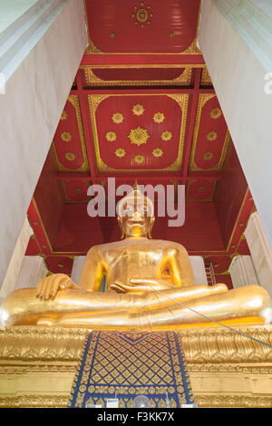 Phra Mongkonbophit, sitzend Gold Buddha, Ayutthaya, Thailand Stockfoto