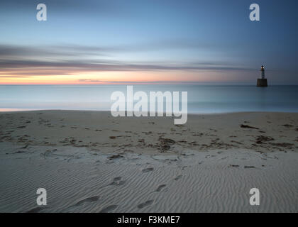 Rattray Head Leuchtturm von Rattray Punkt bei Sonnenuntergang Stockfoto