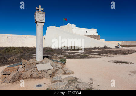 Festung von Sagres, Cabo de Sao Vicente, Algarve, Portugal Stockfoto